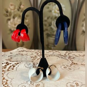 VINTAGE clip-on hoop earrings